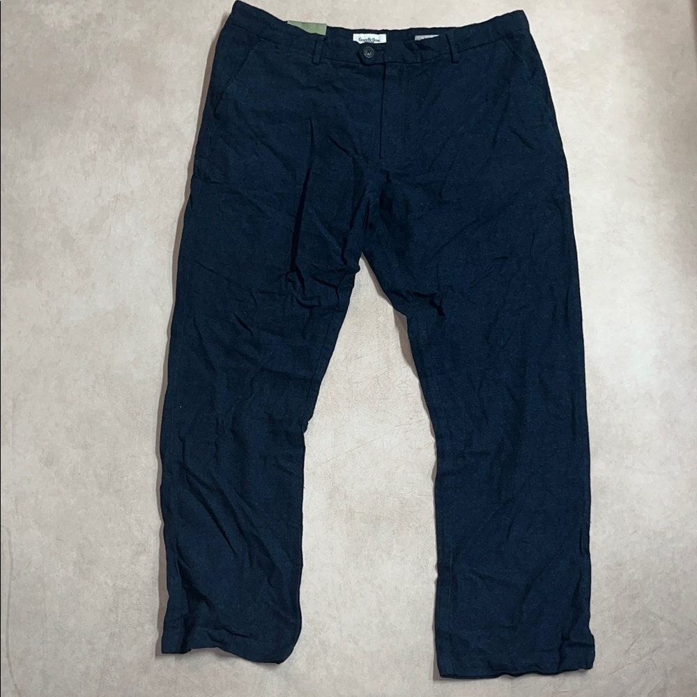 Goodfellow & Co Dark Blue Straight Trouser Straight Recto Chinos